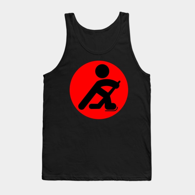 HOCKEY PLAYER SILHOUETTE Tank Top by HOCKEYBUBBLE